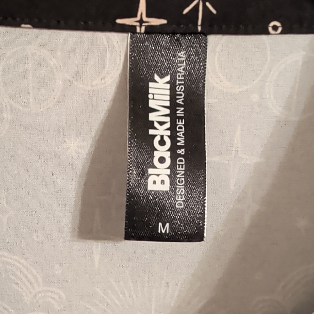 Blackmilk Black Celestial Pattern Sleeveless Blou… - image 2